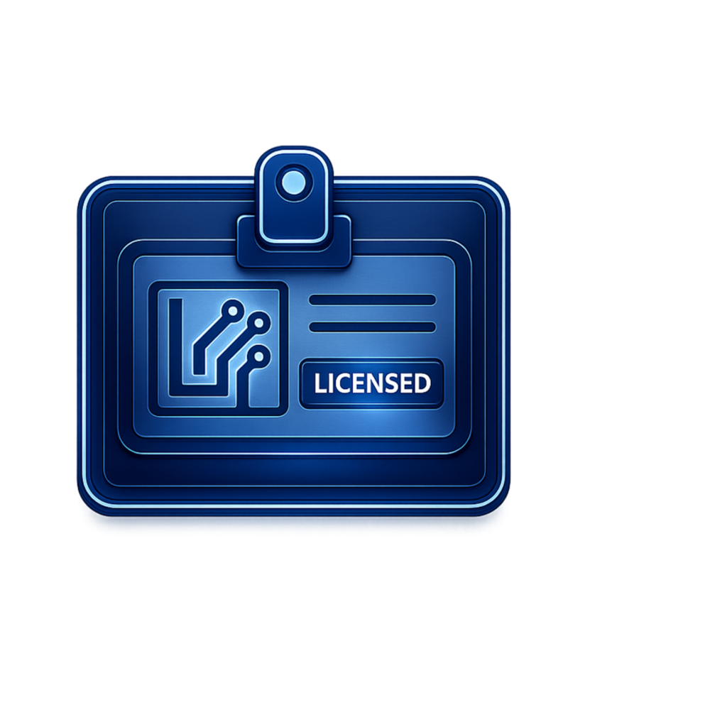 Lyrinox Licensing Badge Generator logo