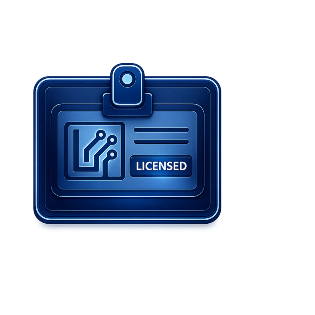Lyrinox Licensing Badge Generator logo